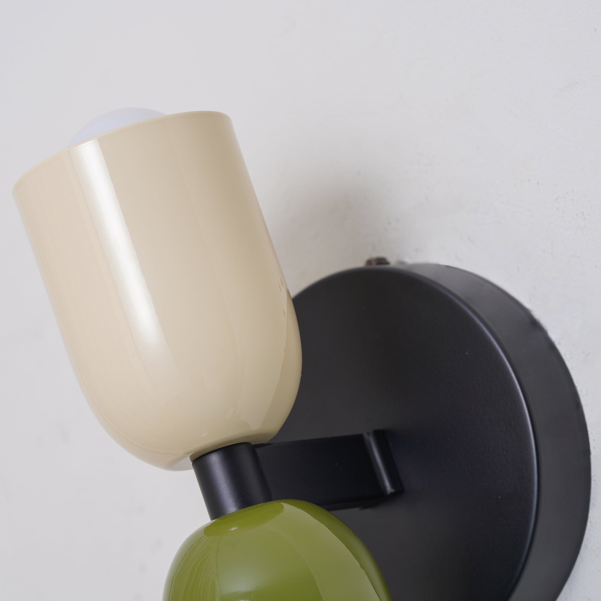 Beige en groene tinten, detailweergave