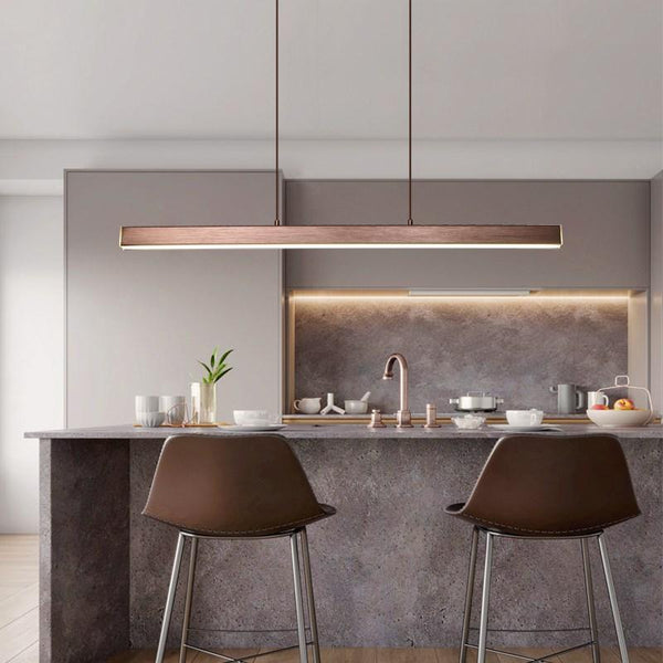 Skandinavische Beleuchtung – Arctic Block – Moderne LED-Kronleuchter für Esszimmer, nordische Restaurantleuchten, lange Hängeleuchten, Büroleuchten, Barbeleuchtung, Arbeitszimmerleuchten