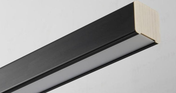 Iluminación de Escandinavia - Bloque Ártico - Lámparas de araña LED modernas para comedor, lámparas colgantes largas para restaurantes nórdicos, luminarias para oficinas, iluminación de bares y lámparas de estudio.
