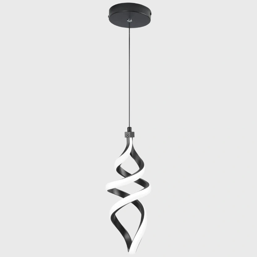 Lámpara colgante LED en espiral de aluminio moderna Ray, color negro.webp__PID:1f46b8b8-cc80-4248-9e89-2c99cf893153
