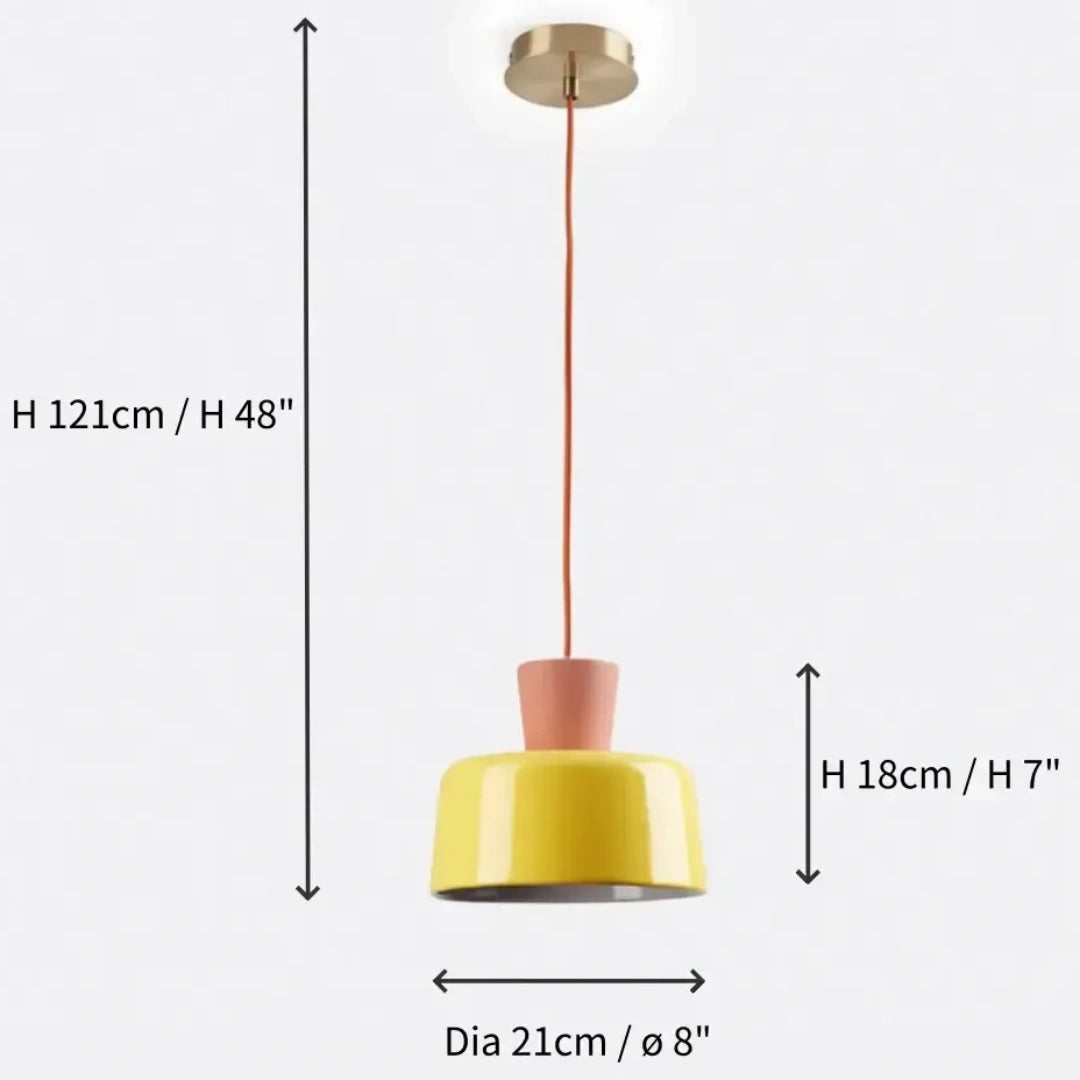 Lámpara colgante de cúpula de cerámica y metal vintage Alden tamaño 1.webp__PID:02b5b1b3-ce39-4896-8f28-b9e5d1adae7b