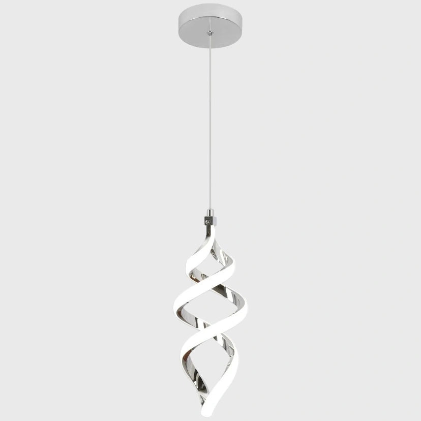 Lámpara colgante LED en espiral de aluminio moderna Ray, cromada.webp__PID:ae1f46b8-b8cc-4052-88de-892c99cf8931