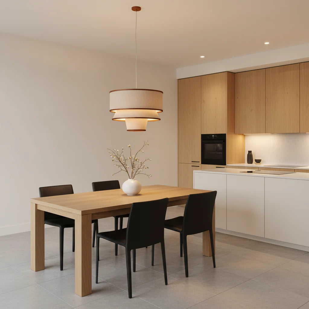 Caroline Modern Walnut Wood and Linen Pendant Light 11.webp__PID:edea70ed-de3e-46e4-b50b-20908b7e688d