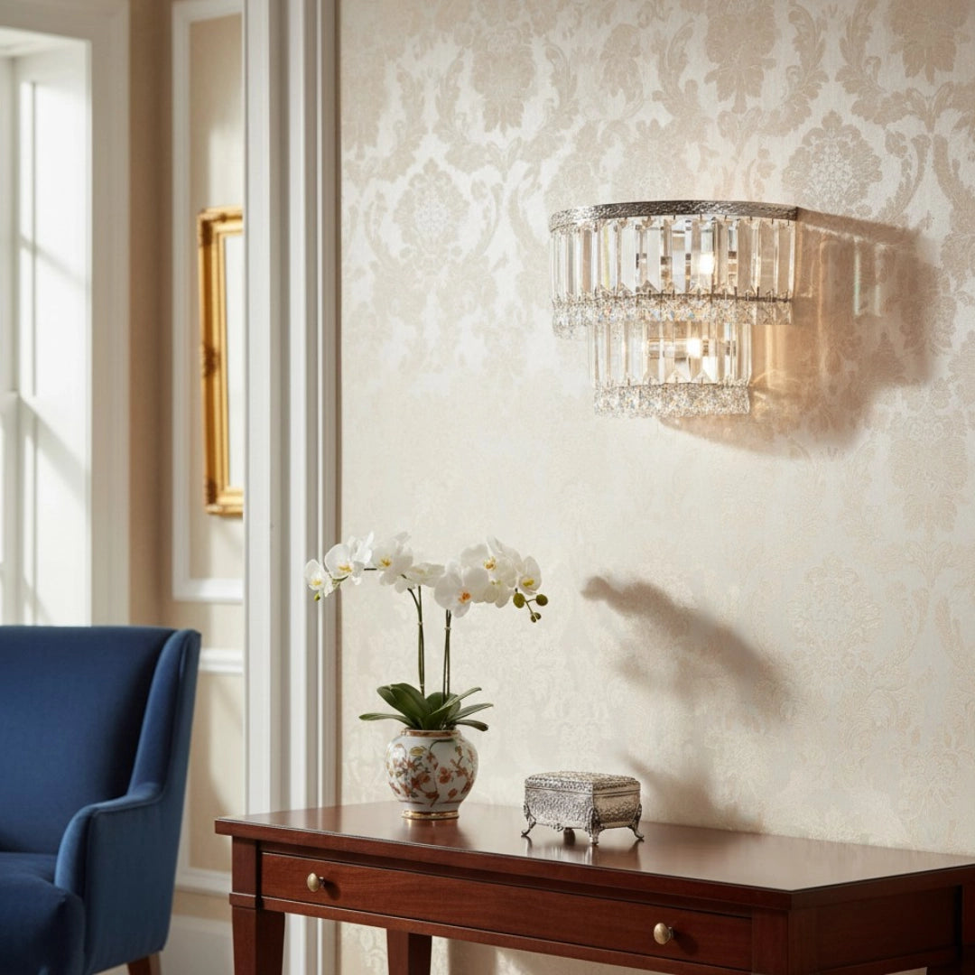 Vägglampa i kristallglas i vintagestil i Sterling Silver9.webp__PID:080d6489-3e3e-4204-9cb5-f276e4ffd82d