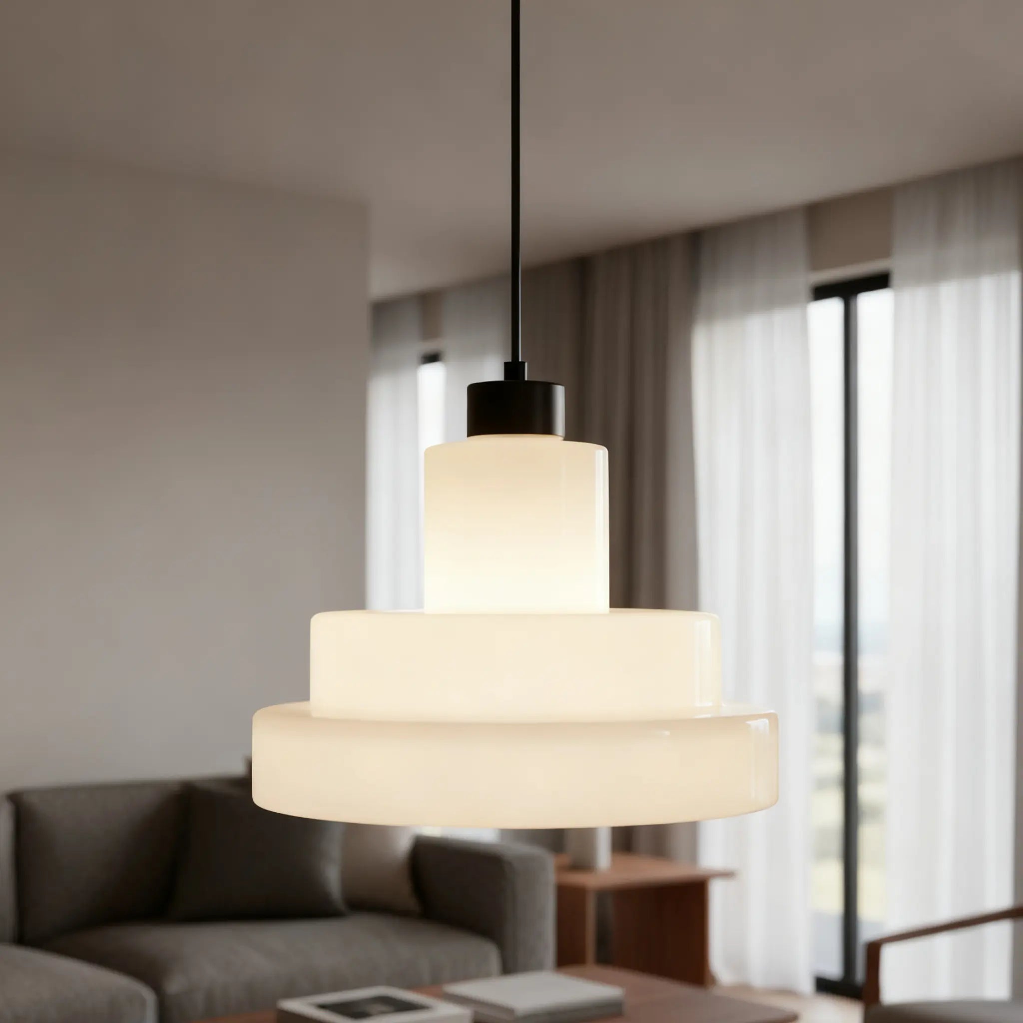 Lámpara colgante de cristal con forma de pastel de varios niveles Arvin26.webp__PID:ce6e11f0-2e2b-4a65-8388-c101f07dac92