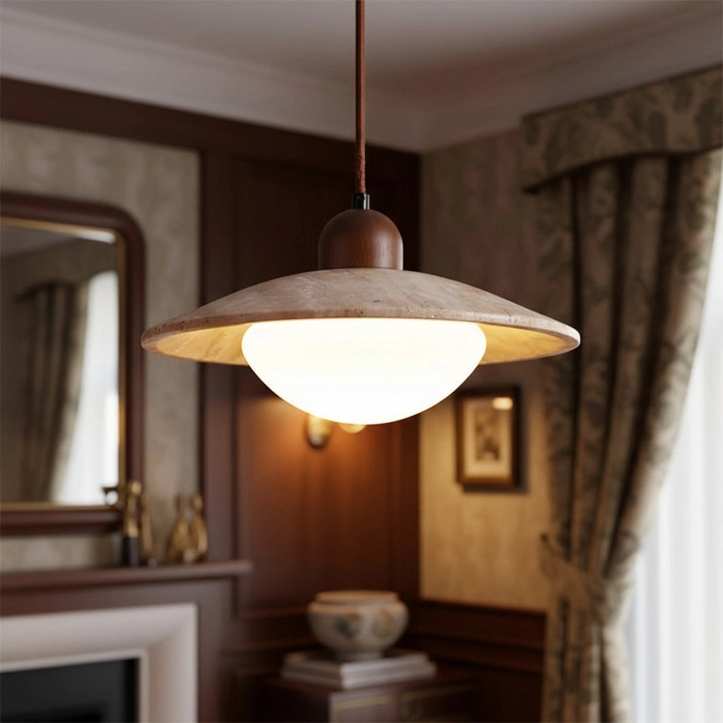 Lampada a sospensione in travertino Svana Wabi-Sabi13.webp__PID:b8961041-7389-42d1-947e-0b14ec243027