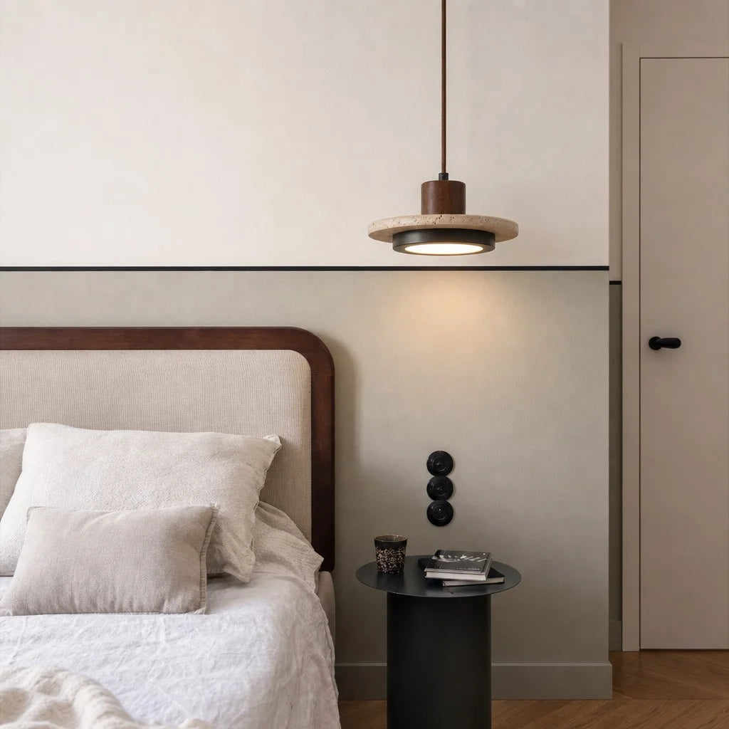 Selux Wabi-Sabi Travertine Disc Pendant Light (9).webp__PID:aee234b4-d11a-4cd0-9fad-32d1956ee4bb