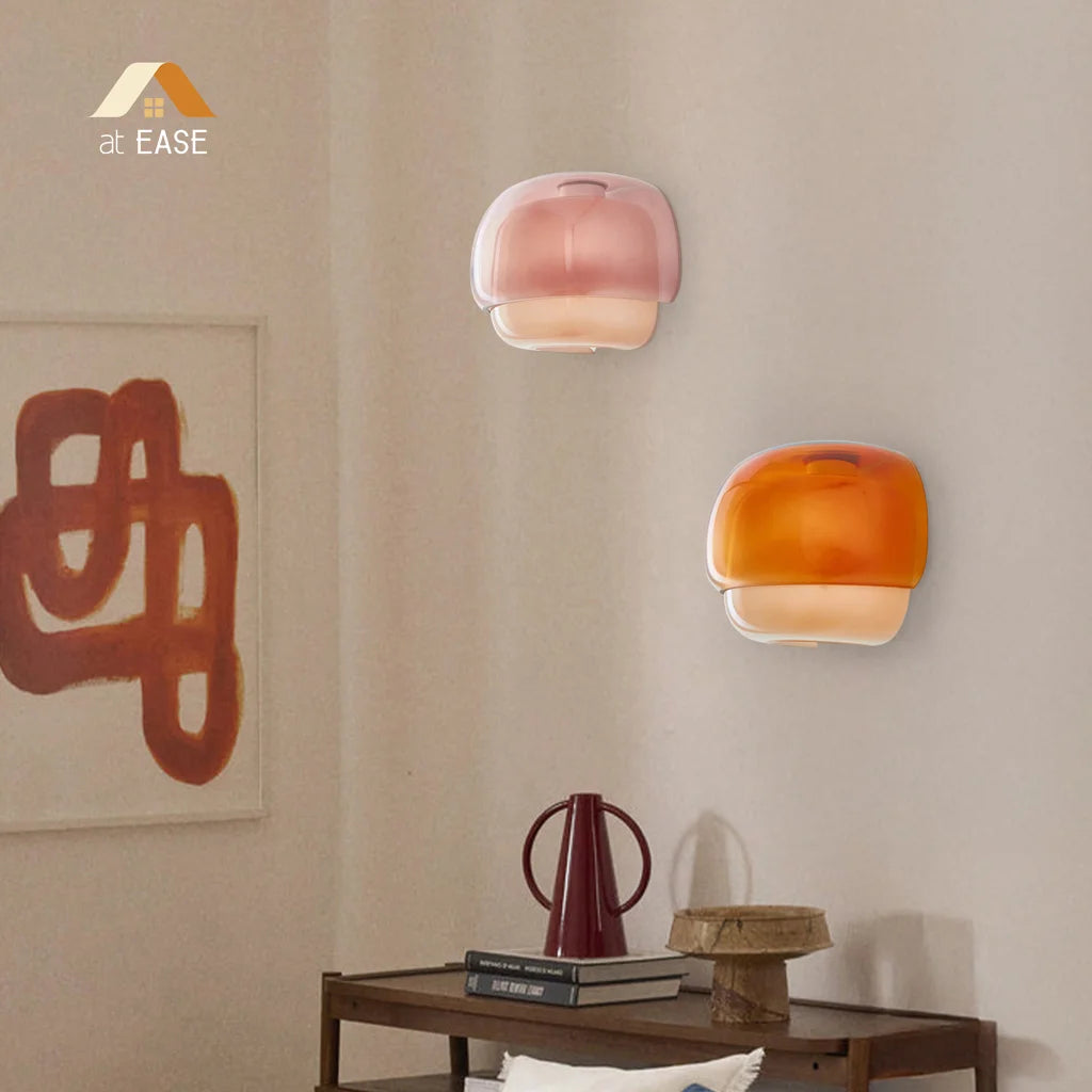 Orvenis Macaron Coloured Glass Wall Light scene6.webp__PID:65396ab6-958f-478e-9a14-1a3dac547dde