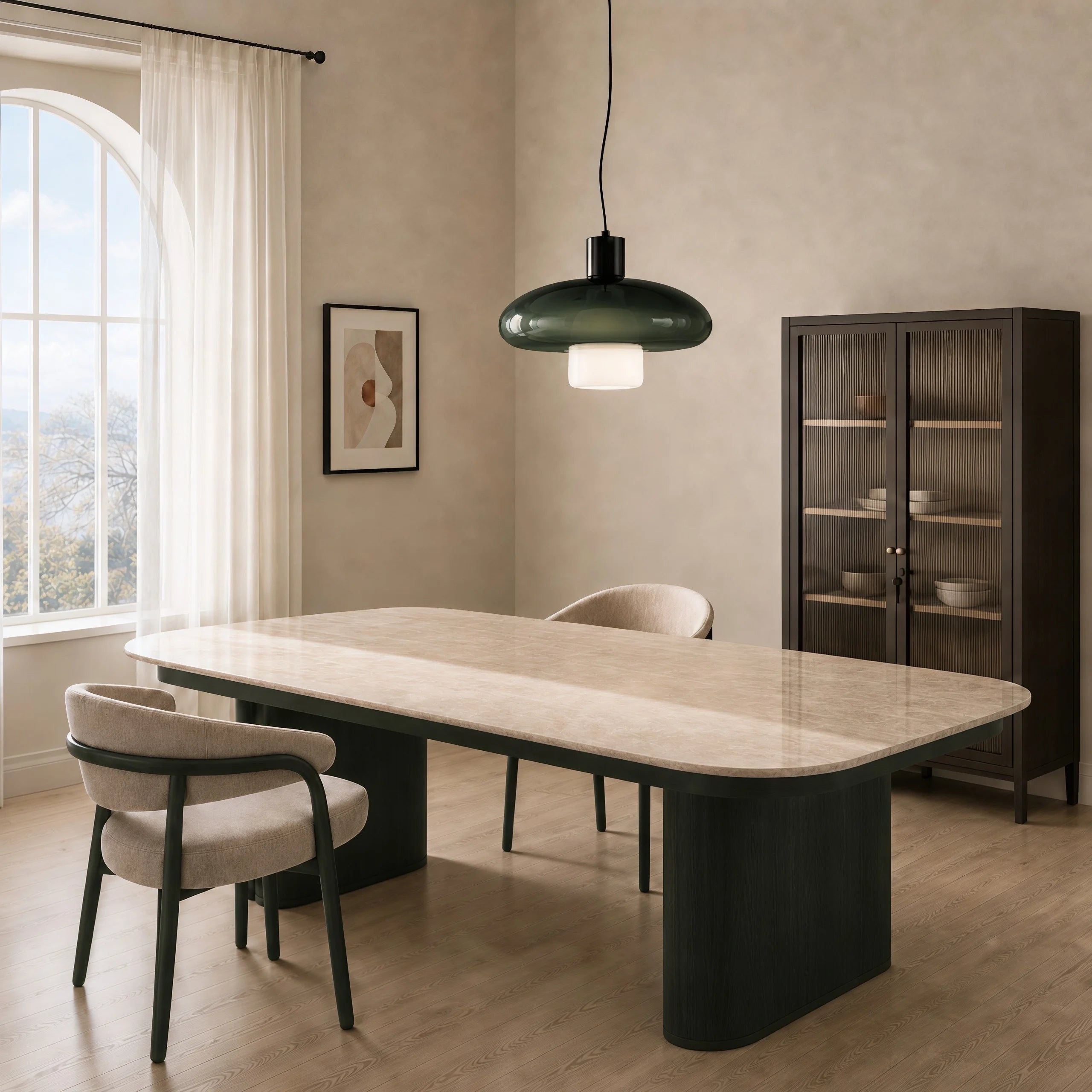 Saphira Modern Glass Dome Pendant Light 3.webp__PID:2b659076-7fcf-4fdc-92c0-e24894963b8d