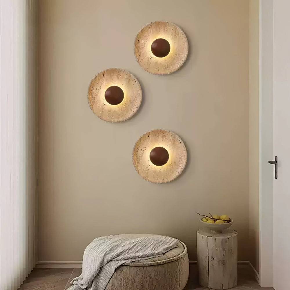 Caedralis Wabi-Sabi Travertine Round Wall Light (2).webp__PID:b57c96a0-1f49-4d78-b262-4e927dc7595a