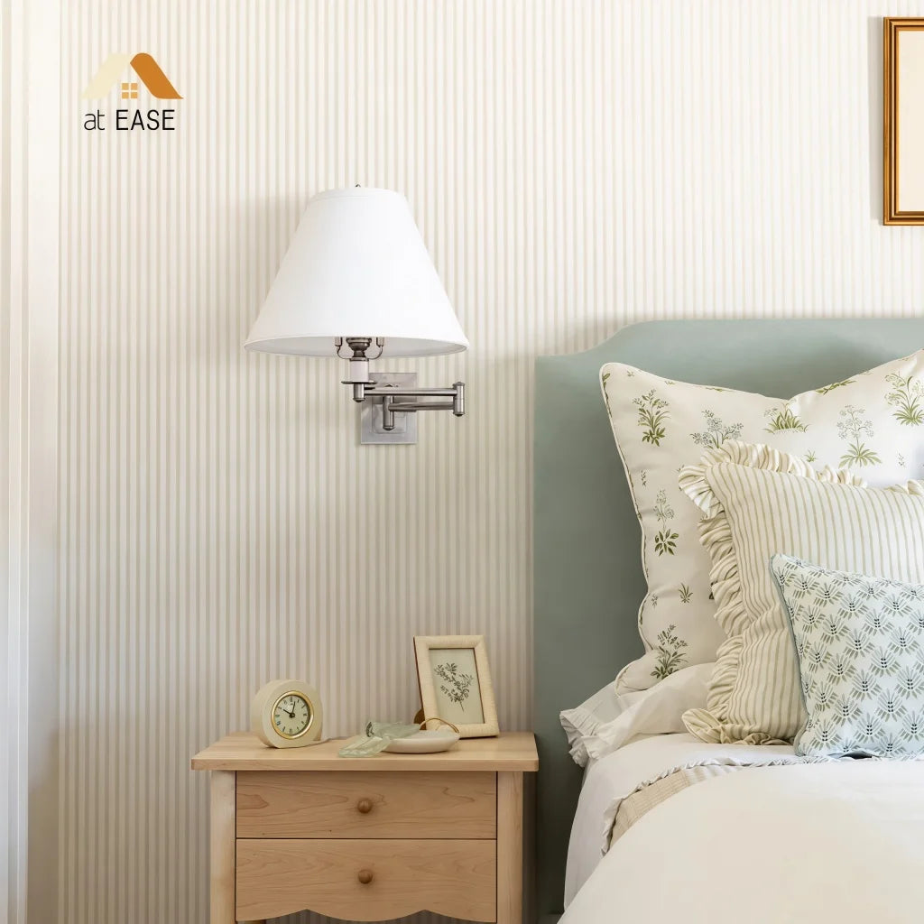 Arlington Linen Shade Metal Swing Arm Wall Lamp 3.webp__PID:1137608e-cb4b-4171-900b-3ad2359c646e