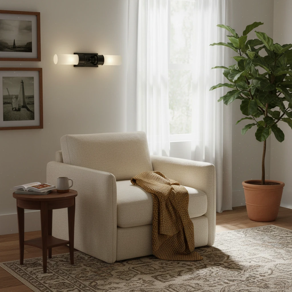 Escena de estilo de vida de porcelana empotrada