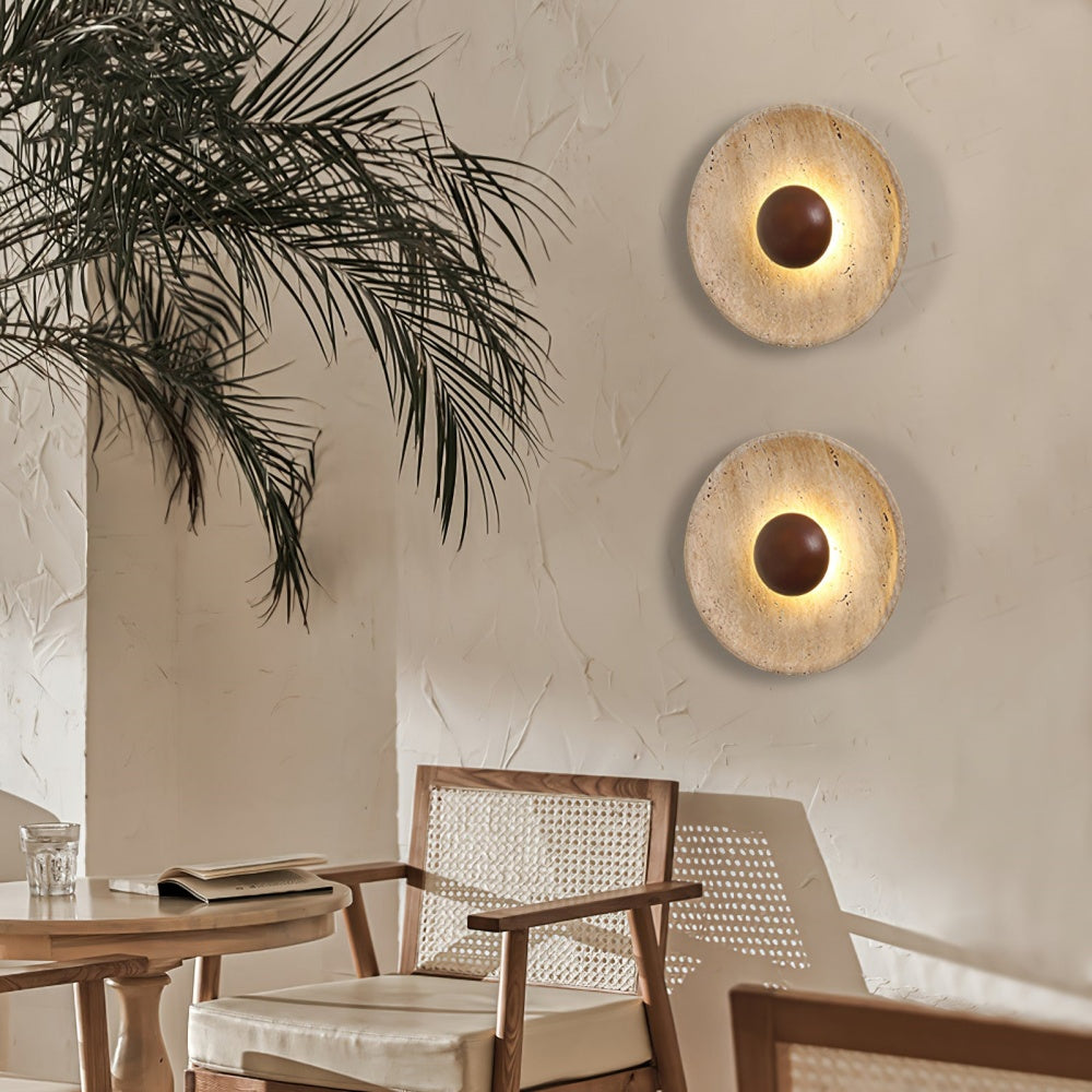 Caedralis Wabi-Sabi Travertine Round Wall Light (4).webp__PID:96a01f49-9d78-4262-8e92-7dc7595a129b